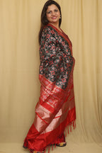 Elegant Black Patola Silk Dupatta - Luxurion World