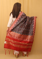 Blue Patola Silk Dupatta - Luxurion World