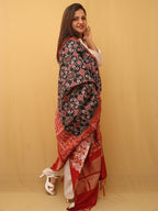 Black Patola Silk Dupatta - Luxurion World