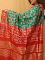 Green Patola Silk Dupatta - Luxurion World
