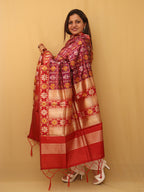 Purple Patola Silk Dupatta - Luxurion World