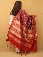 Purple Patola Silk Dupatta - Luxurion World
