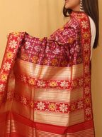 Purple Patola Silk Dupatta - Luxurion World