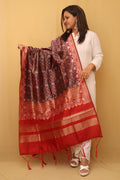 Elegant Purple Silk Dupatta for Women - Luxurion World