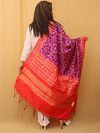 Purple Patola Silk Dupatta - Luxurion World