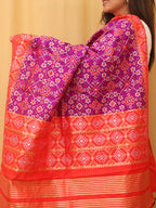 Purple Patola Silk Dupatta - Luxurion World