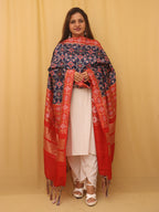 Blue Patola Silk Dupatta - Luxurion World