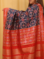 Blue Patola Silk Dupatta - Luxurion World