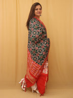 Green Patola Silk Dupatta - Luxurion World