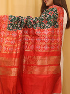 Green Patola Silk Dupatta - Luxurion World