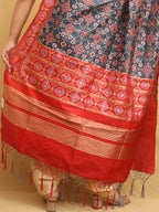 Grey Patola Silk Dupatta - Luxurion World
