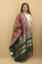 Elegant Maroon Patola Silk Dupatta: A Timeless Accessory - Luxurion World