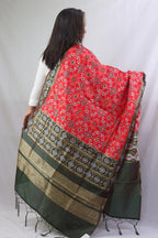 Elegant Red Patola Silk Dupatta - Luxurion World