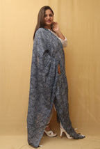 Blue Tie And Dye Cotton Dupatta - Luxurion World