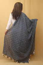 Blue Tie And Dye Cotton Dupatta - Luxurion World