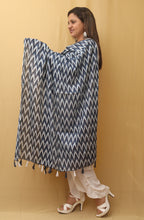 Blue Tie And Dye Cotton Dupatta - Luxurion World