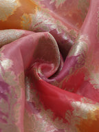 Stunning Multicolor Banarasi Organza Fabric - 1 Mtr Length - Luxurion World