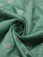 Shop Green's Banarasi Chanderi Silk Fabric: Eco-Friendly Choice for Sustainable Fashion (1.5 Mtr) - Luxurion World
