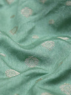 Shop Green's Banarasi Chanderi Silk Fabric: Eco-Friendly Choice for Sustainable Fashion (1.5 Mtr) - Luxurion World
