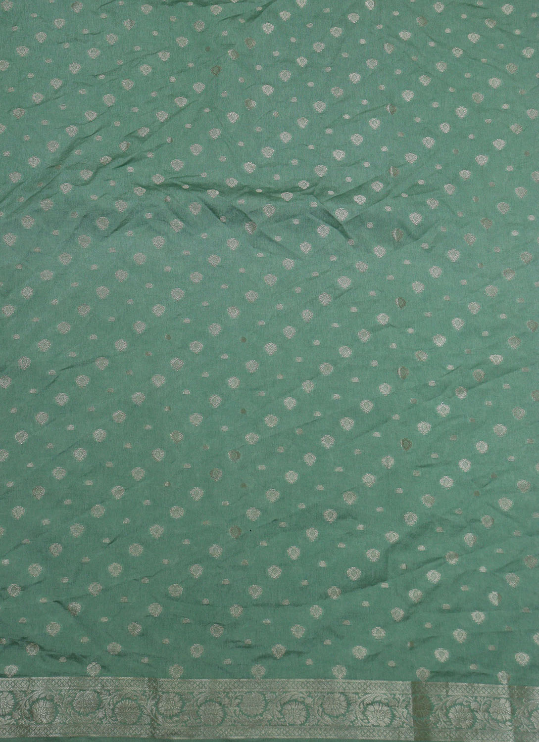 Shop Green's Banarasi Chanderi Silk Fabric: Eco-Friendly Choice for Sustainable Fashion (1.5 Mtr) - Luxurion World