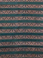 Stunning Blue and Green Peacock Banarasi Silk Fabric - 0.5 Mtr - Luxurion World