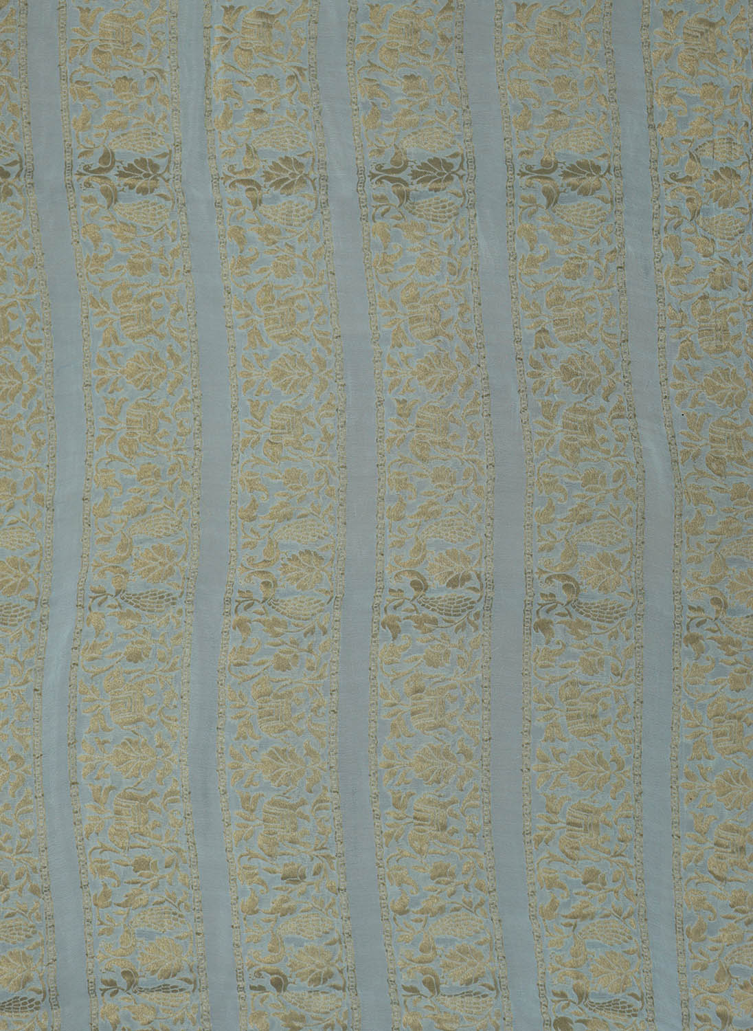 Exquisite Blue Banarasi Georgette Fabric - 1 Mtr Length - Luxurion World