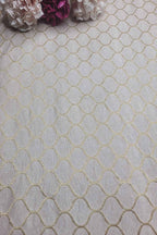 Pastel Pink Banarasi Silk Fabric ( 1 Mtr ) - Luxurion World