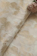 Dyeable Banarasi Handloom Pure Silk Fabric ( 1 Mtr ) - Luxurion World