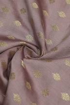 Pastel Purple Banarasi Silk Small Booti Design Fabric ( 1 Mtr ) - Luxurion World