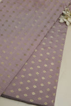 Pastel Purple Banarasi Silk Small Booti Design Fabric ( 1 Mtr ) - Luxurion World