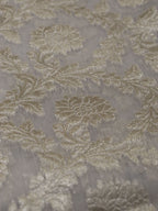 Dyeable Banarasi Chanderi Silk Fabric - 1 Mtr - Luxurion World