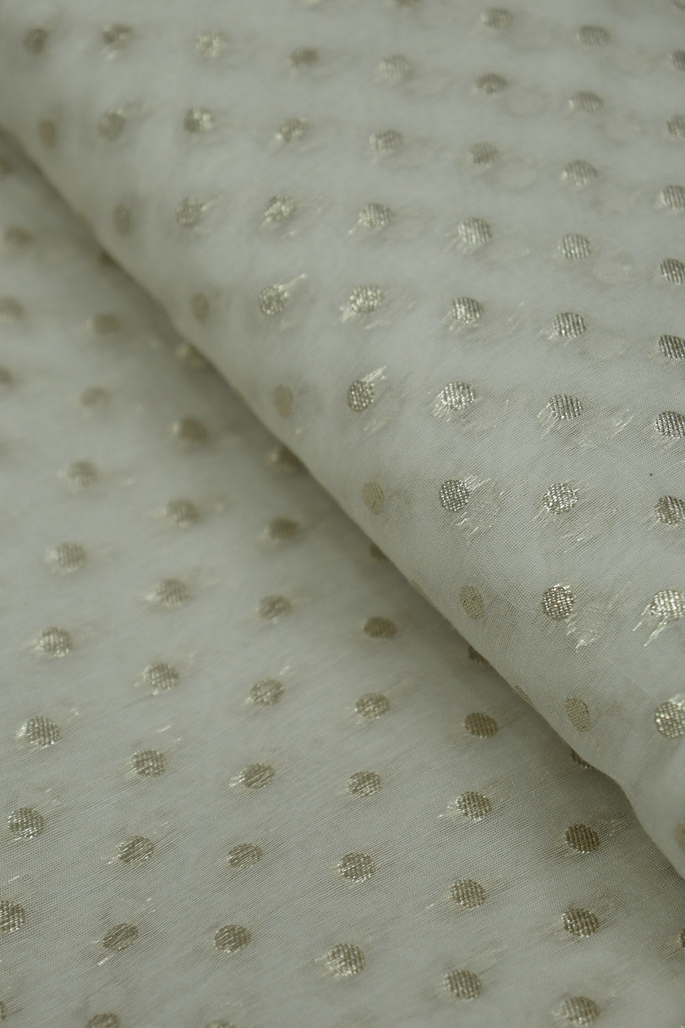 Dyeable Banarasi Chanderi Silk Fabric ( 1 Mtr ) - Luxurion World