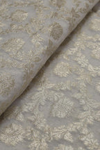 Dyeable Banarasi Chanderi Silk Fabric - 1 Mtr: Create Your Own Unique Style! - Luxurion World