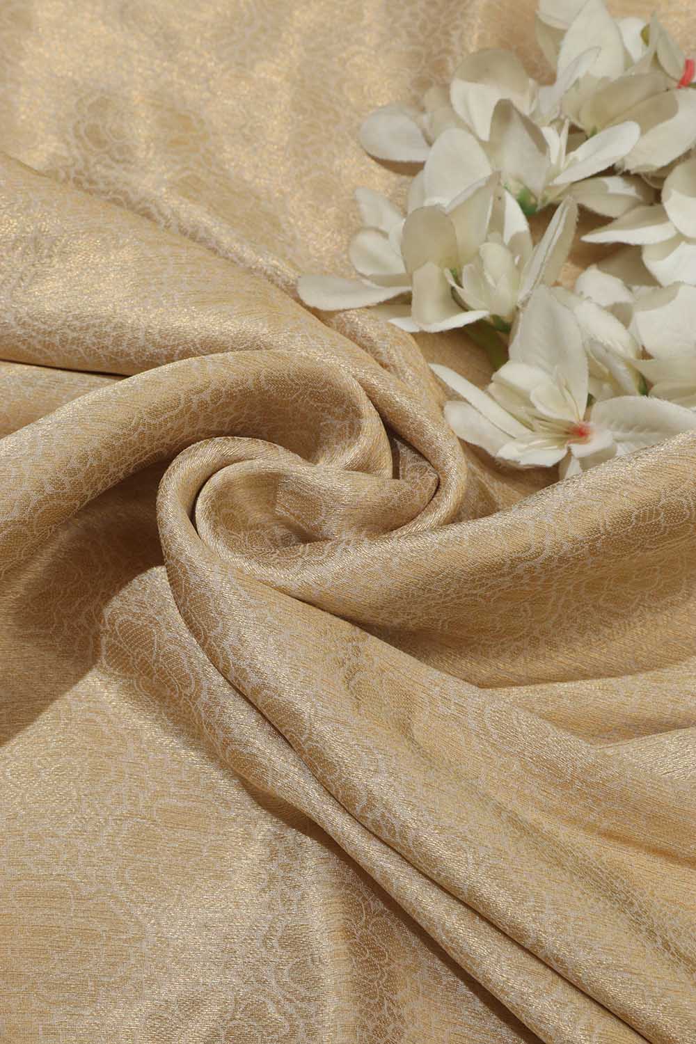 Dyeable Banarasi Georgette Fabric ( 1 Mtr ) - Luxurion World