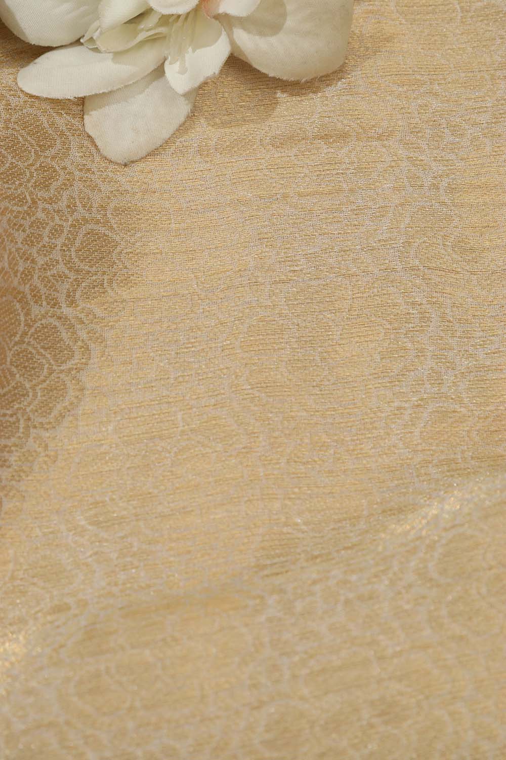 Dyeable Banarasi Georgette Fabric ( 1 Mtr ) - Luxurion World