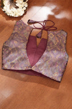 Multicolor Handloom Banarasi Silk Blouse - Luxurion World