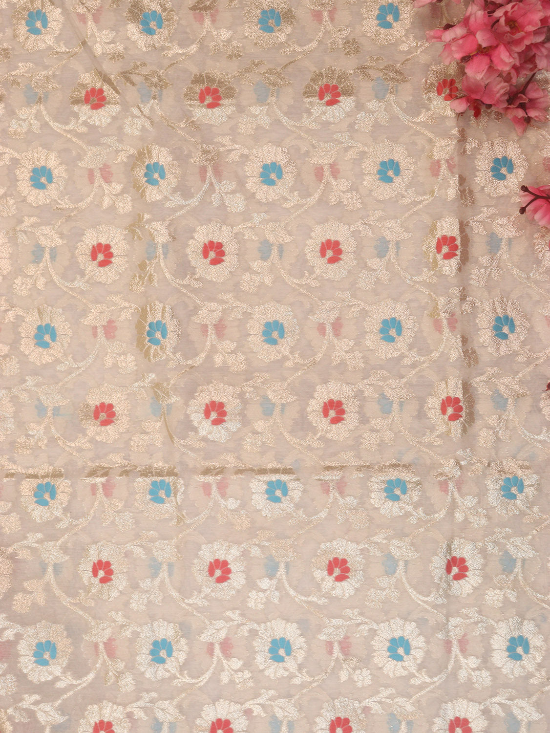 Dyeable Banarasi Premium Cotton Fabric ( 2.5 Mtr ) - Luxurion World