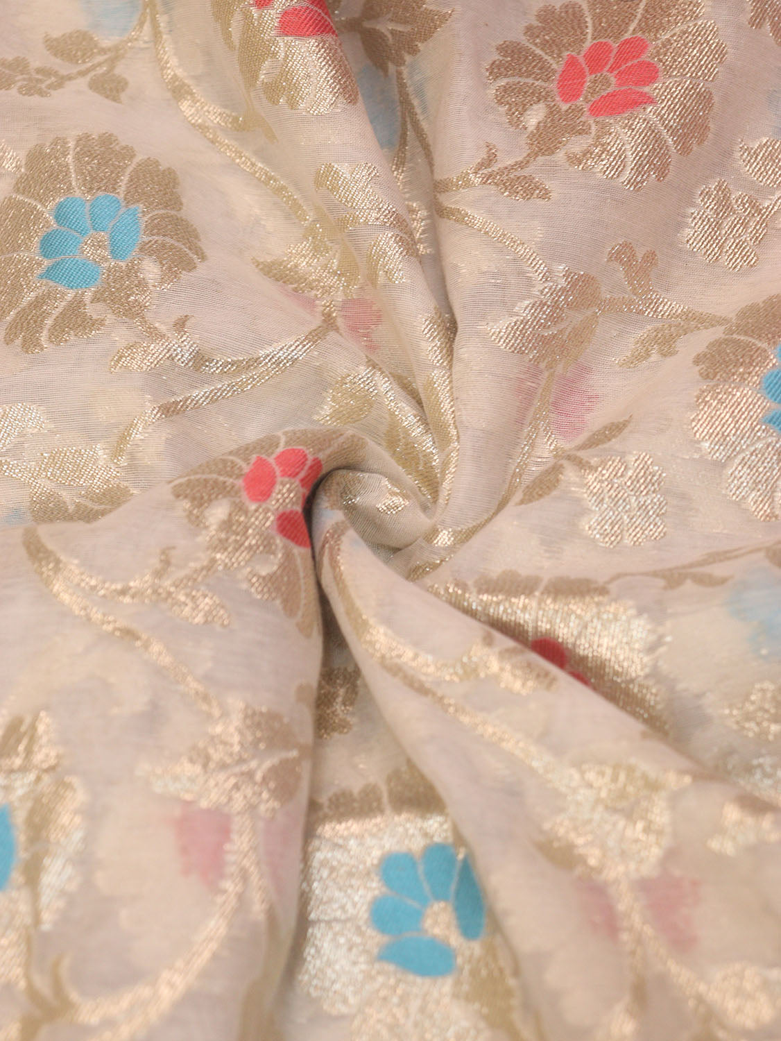 Dyeable Banarasi Premium Cotton Fabric ( 2.5 Mtr ) - Luxurion World