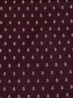 Stunning Maroon Banarasi Silk Fabric - 0.75 Mtr Length - Luxurion World