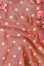 Elegant Maroon Banarasi Tissue Silk with Zari Booti Design (1 Mtr) - Luxurion World