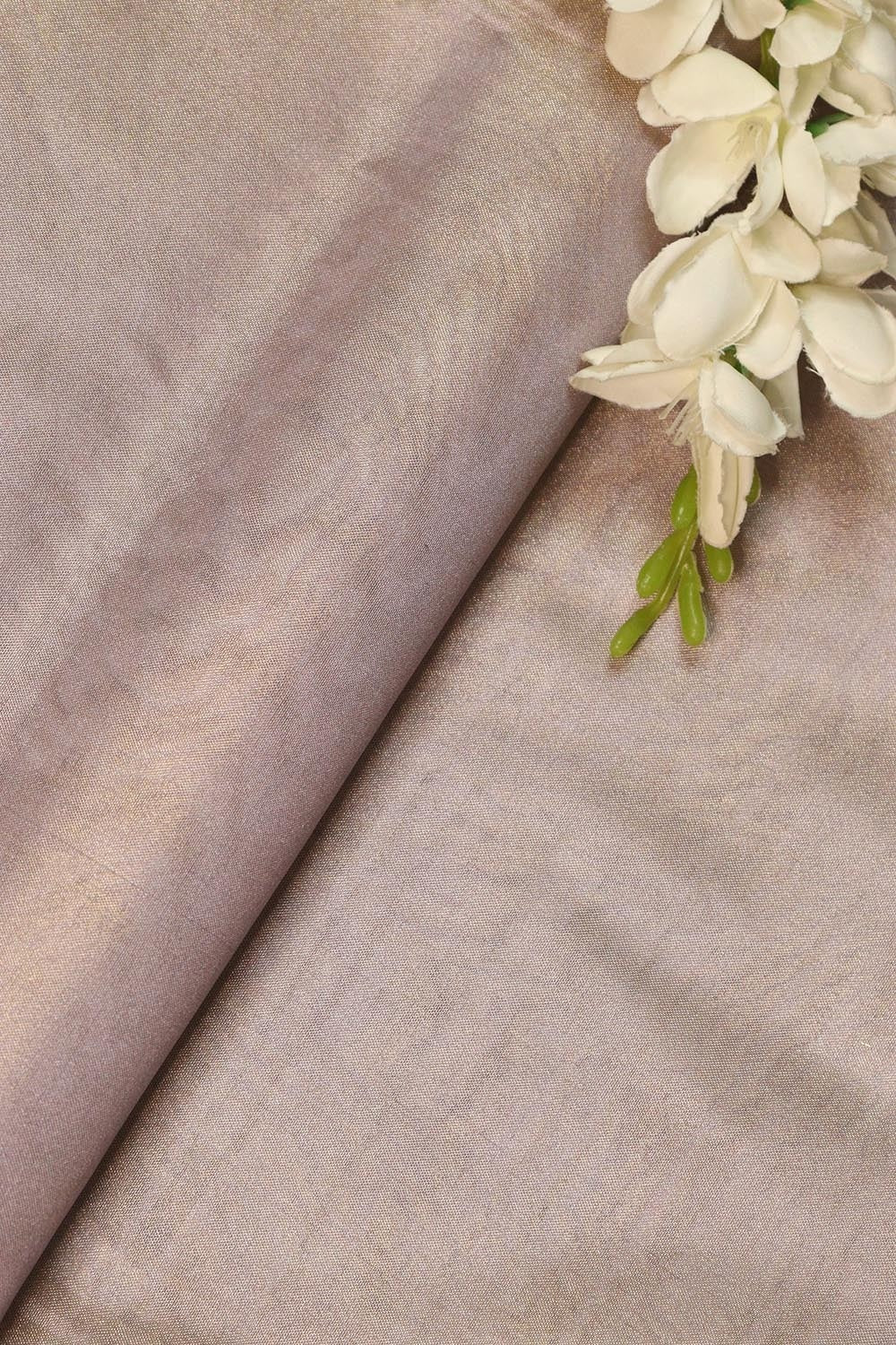 Opulent Purple Banarasi Tissue Katan Silk Fabric - Luxurion World