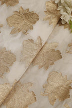 Dyeable Banarasi Silk Fabric ( 1 Mtr ) - Luxurion World