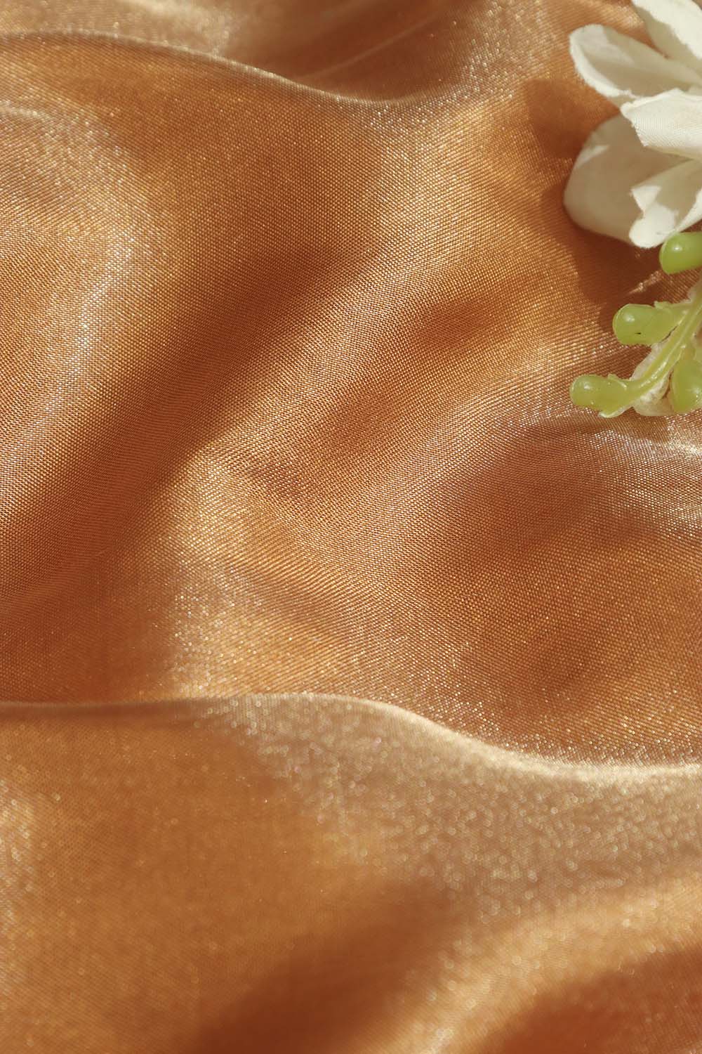 Mustard Banarasi Tissue Katan Silk Fabric ( 1 Mtr ) - Luxurion World