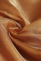 Mustard Banarasi Tissue Katan Silk Fabric ( 1 Mtr ) - Luxurion World