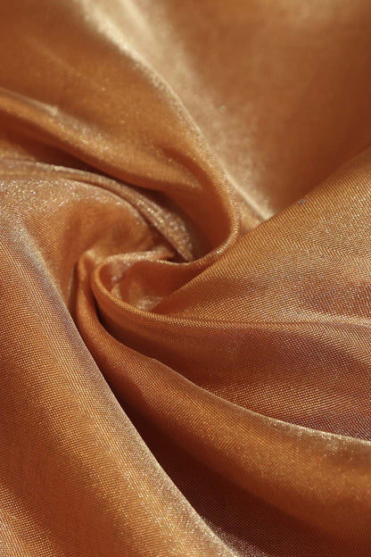 Mustard Banarasi Tissue Katan Silk Fabric ( 1 Mtr ) - Luxurion World