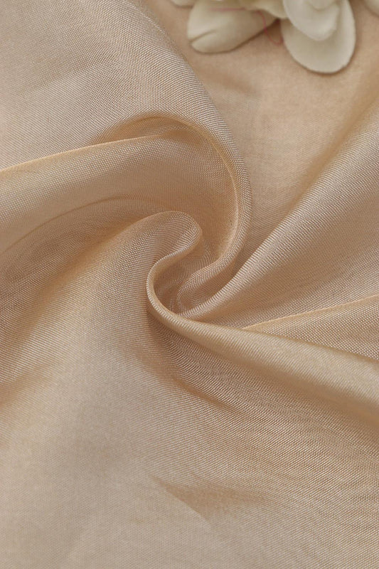 Dyeable Banarasi Tissue Katan Silk Fabric ( 1 Mtr) - Luxurion World