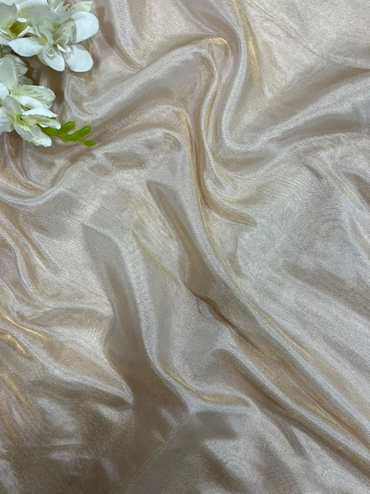 Dyeable Banarasi Tissue Katan Silk Fabric IF1B1HM126092301