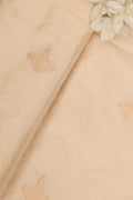 Exquisite Pastel Banarasi Handloom Katan Silk Fabric ( 1 Mtr  ) - Luxurion World