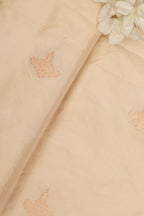 Exquisite Pastel Banarasi Handloom Katan Silk Fabric ( 1 Mtr  ) - Luxurion World