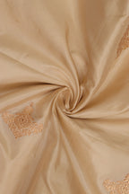 Exquisite Pastel Banarasi Handloom Katan Silk Fabric ( 1 Mtr  ) - Luxurion World